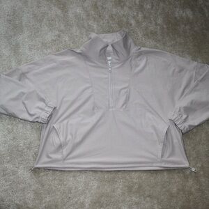 Abercrombie & Fitch Cropped Fleece Jacket